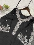 RICH LOOK FRENCH CREPE SEQUENCE EMBROIDERY WORK TOP PALAZZO WITH DUPATTA FESTIVE WEAR WHOLESALE PRICE ETHNIC GARMENT (10)