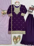 RICH LOOK GEORGETTE CODING WITH SEQUENCE WORK TOP PALAZZO WITH DUPATTA FESTIVE WEAR WHOLESALE PRICE ETHNIC GARMENT (2)