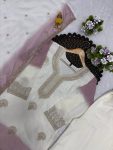 RICH LOOK GEORGETTE EMBROIDERY WORK TOP PALAZZO WITH DUPATTA ONION AND WHITE (4)