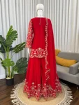 RICH LOOK GEORGETTE THREAD WORK TOP PALAZZO WITH DUPATTA WEDDING WEAR WHOLESALE PRICE ETHNIC GARMENT (3)
