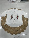 RICH LOOK KHADI COTTON HAND EMBROIDERY WORK BUTTA WORK ONLY TOP CASUAL WEAR WHOLESALE PRICE ETHNIC GARMENT (2)
