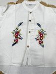 RICH LOOK KHADI COTTON HAND EMBROIDERY WORK BUTTA WORK ONLY TOP CASUAL WEAR WHOLESALE PRICE ETHNIC GARMENT (2)