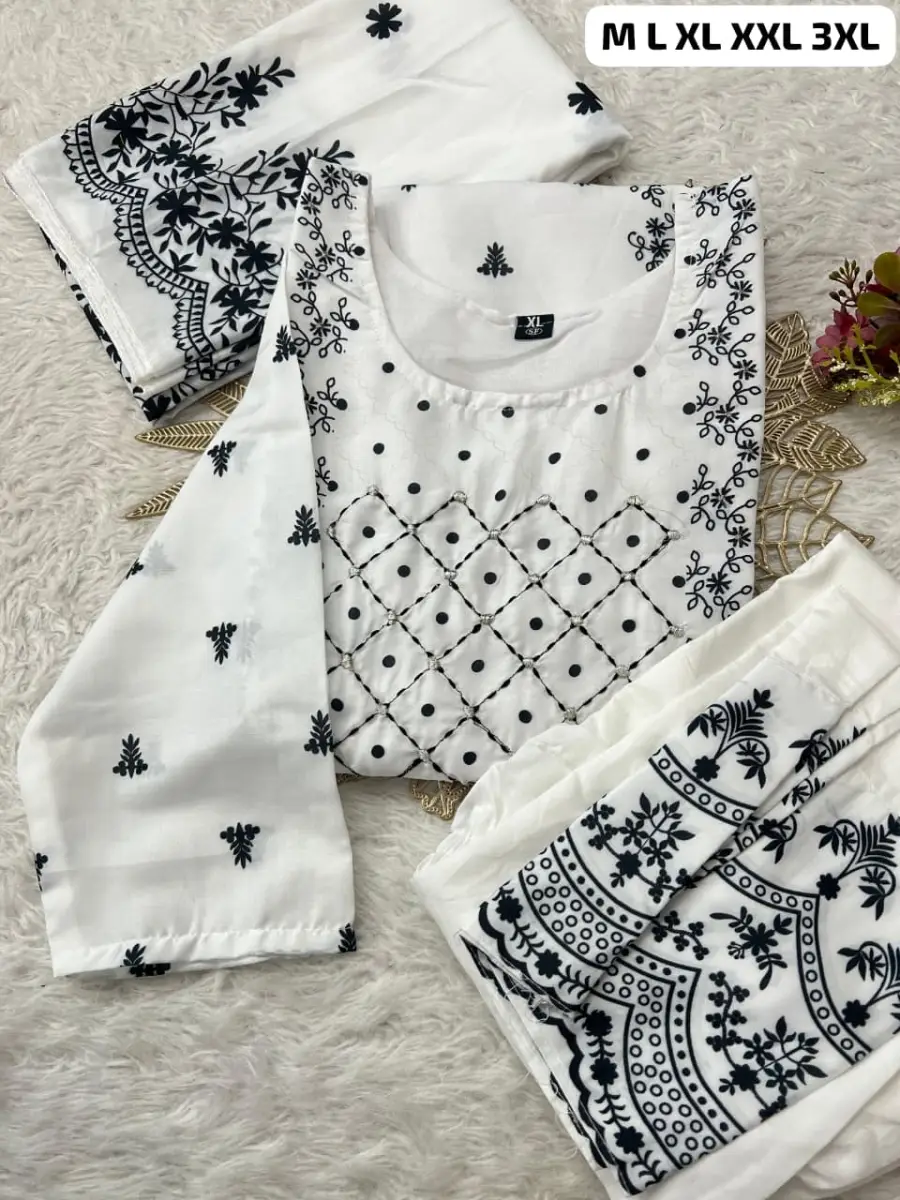 RICH LOOK MORGAN SILK DIGITAL PRINT WORK TOP BOTTOM WITH DUPATTA OFFICE WEAR WHOLESALE PRICE ETHNIC GARMENT (11)