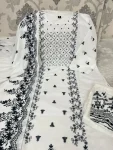 RICH LOOK MORGAN SILK DIGITAL PRINT WORK TOP BOTTOM WITH DUPATTA OFFICE WEAR WHOLESALE PRICE ETHNIC GARMENT (7)