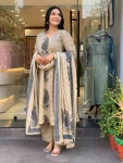 RICH LOOK MORGAN SILK DIGITAL PRINT WORK TOP BOTTOM WITH DUPATTA OFFICE WEAR WHOLESALE PRICE ETHNIC GARMENT (2)