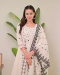 RICH LOOK MORGAN SILK DIGITAL PRINT WORK TOP BOTTOM WITH DUPATTA OFFICE WEAR WHOLESALE PRICE ETHNIC GARMENT (7)