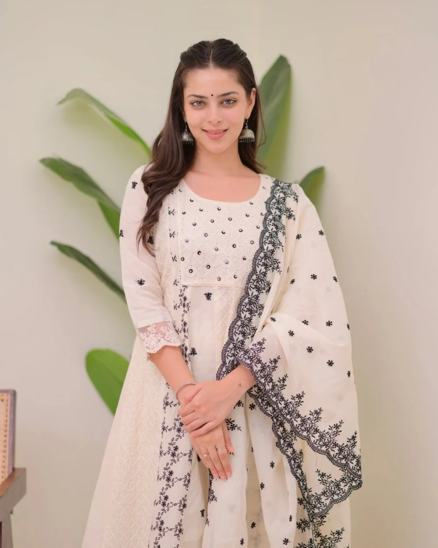 RICH LOOK MORGAN SILK DIGITAL PRINT WORK TOP BOTTOM WITH DUPATTA OFFICE WEAR WHOLESALE PRICE ETHNIC GARMENT (6)