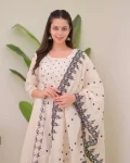 RICH LOOK MORGAN SILK DIGITAL PRINT WORK TOP BOTTOM WITH DUPATTA OFFICE WEAR WHOLESALE PRICE ETHNIC GARMENT (7)