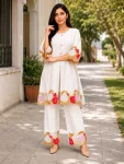 RICH LOOK MUL CHANDERI EMBROIDERY WORK CO-ORD SET OFFICE WEAR WHOLESALE PRICE ETHNIC GARMENT (1)