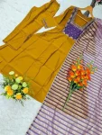 RICH LOOK MUL CHANDERI SEQUENCE CODING EMBROIDERY WORK TOP BOTTOM WITH DUPATTA FESTIVE WEAR WHOLESALE PRICE ETHNIC GARMENT (3)