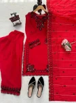 RICH LOOK MUL CHANDERI THREAD WITH SEQUENCE WORK TOP PATIYALA WITH DUPATTA FESTIVE WEAR WHOLESALE PRICE ETHNIC GARMENT (3)