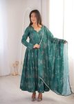 RICH LOOK MUSLIN PRINTED WORK GOWN BOTTOM WITH DUPATTA FESTIVE WEAR WHOLESALE PRICE ETHNIC GARMENT (5)