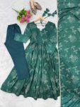 RICH LOOK MUSLIN PRINTED WORK GOWN BOTTOM WITH DUPATTA FESTIVE WEAR WHOLESALE PRICE ETHNIC GARMENT (5)