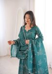 RICH LOOK MUSLIN PRINTED WORK GOWN BOTTOM WITH DUPATTA FESTIVE WEAR WHOLESALE PRICE ETHNIC GARMENT (5)