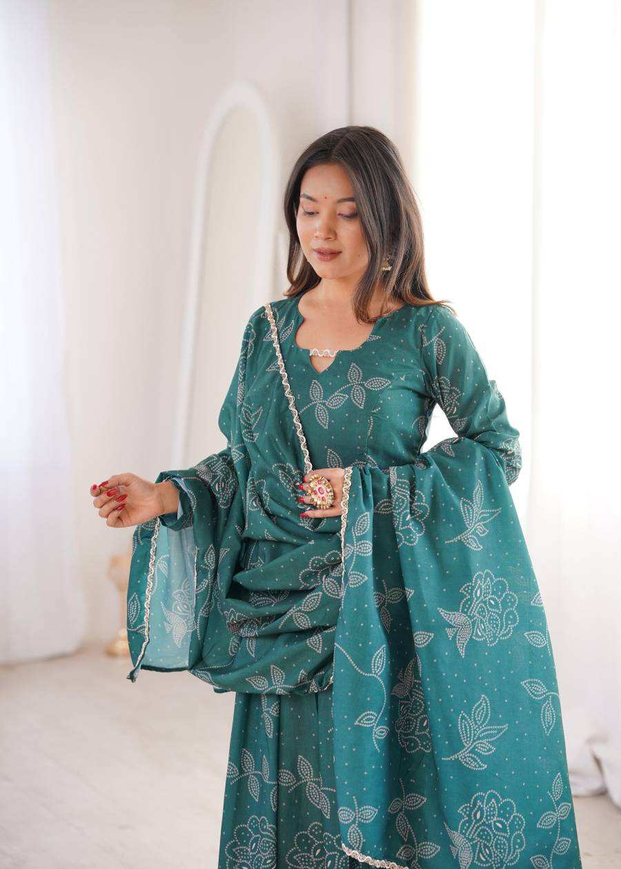 RICH LOOK MUSLIN PRINTED WORK GOWN BOTTOM WITH DUPATTA FESTIVE WEAR WHOLESALE PRICE ETHNIC GARMENT (4)