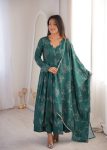 RICH LOOK MUSLIN PRINTED WORK GOWN BOTTOM WITH DUPATTA FESTIVE WEAR WHOLESALE PRICE ETHNIC GARMENT (5)