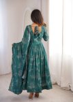 RICH LOOK MUSLIN PRINTED WORK GOWN BOTTOM WITH DUPATTA FESTIVE WEAR WHOLESALE PRICE ETHNIC GARMENT (5)