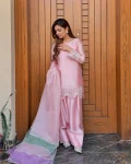 RICH LOOK NATURAL CREPE EMBROIDERY SEQUENCE WITH PERAL HAND WORK TOP PATIYALA WITH DUPATTA FESTIVE WEAR WHOLESALE PRICE ETHNIC GARMENT (2)