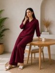 RICH LOOK POLYESTER CRUSH PLAIN CO-ORD SET DAILY WEAR WHOLESALE PRICE ETHNIC GARMENT (1)