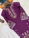 RICH LOOK RAYON COTTON THREAD EMBROIDERY WORK TOP PATIYALA WITH DUPATTA FESTIVE WEAR WHOLESALE PRICE ETHNIC GARMENT (4)