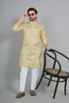 RICH LOOK RAYON DIGITAL PRINT WORK MEN’S KURTA PAYJAMA FESTIVE WEAR WHOLESALE PRICE ETHNIC GARMENT (8)