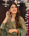 RICH LOOK RAYON SLUB PRINTED WORK GOWN BOTTOM WITH DUPATTA FESTIVE WEAR WHOLESALE PRICE ETHNIC GARMENT (2)