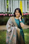 TRADITIONAL JACQUARD WEAVING WORK TOP BOTTOM WITH DUPATTA FESTIVE WEAR WHOLESALE PRICE ETHNIC GARMENT (7)