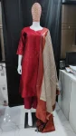 TRADITIONAL SILK JACQUARD WOVEN WORK TOP BOTTOM WITH DUPATTA FESTIVE WEAR WHOLESALE PRICE ETHNIC GARMENT (2)