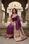 TRENDING BANARASI JARI SILK GOLDEN ZARI BUTTI WEAVES WORK SAREE WITH UNSTITCHED BLOUSE FESTIVE WEAR WHOLESALE PRICE ETHNIC GARMENT (4)