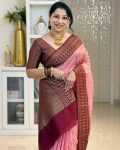 TRENDING BANARASI LICHI SILK JACQUARD WORK SAREE WITH UNSTITCHED BLOUSE FESTIVE WEAR WHOLESALE PRICE ETHNIC GARMENT (27)