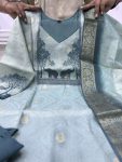 TRENDING BANARASI WEAVING WORK TOP BOTTOM WITH DUPATTA FESTIVE WEAR WHOLESALE PRICE ETHNIC GARMENT (9)