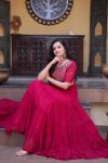 TRENDING FAUX BLOOMING EMBROIDERY ZARI SEQUENCE WORK GOWN FESTIVE WEAR WHOLESALE PRICE ETHNIC GARMENT (6)