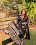 TRENDING GEORGETTE EMBROIDERED SEQUENCE WORK TOP SHARARA WITH DUPATTA FESTIVE WEAR WHOLESALE PRICE ETHNIC GARMENT (3)