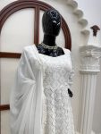 TRENDING GEORGETTE THREAD WITH SEQUENCE WORK GOWN BOTTOM WITH DUPATTA FESTIVE WEAR WHOLESALE PRICE ETHNIC GARMENT (5)