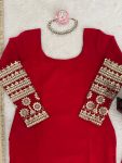 TRENDING GEORGETTE THREAD WITH SEQUENCE WORK TOP BOTTOM WITH DUPATTA FESTIVE WEAR WHOLESALE PRICE ETHNIC GARMENT (3)