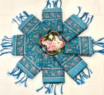 TRENDING LINENE COTTON FLOWERS DIGITAL PRINTED WORK SAREE WITH UNSTITCHED BLOUSE FESTIVE WEAR WHOLESALE PRICE ETHNIC GARMENT (4)