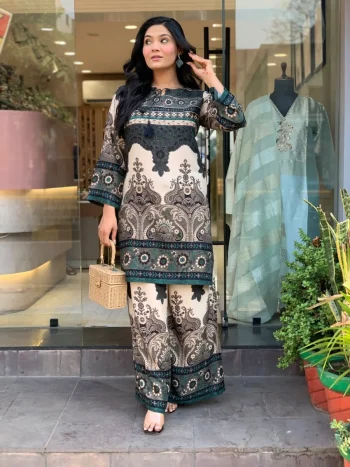 TRENDING RAYON DIGITAL PRINT WORK CO-ORD SET RAMA