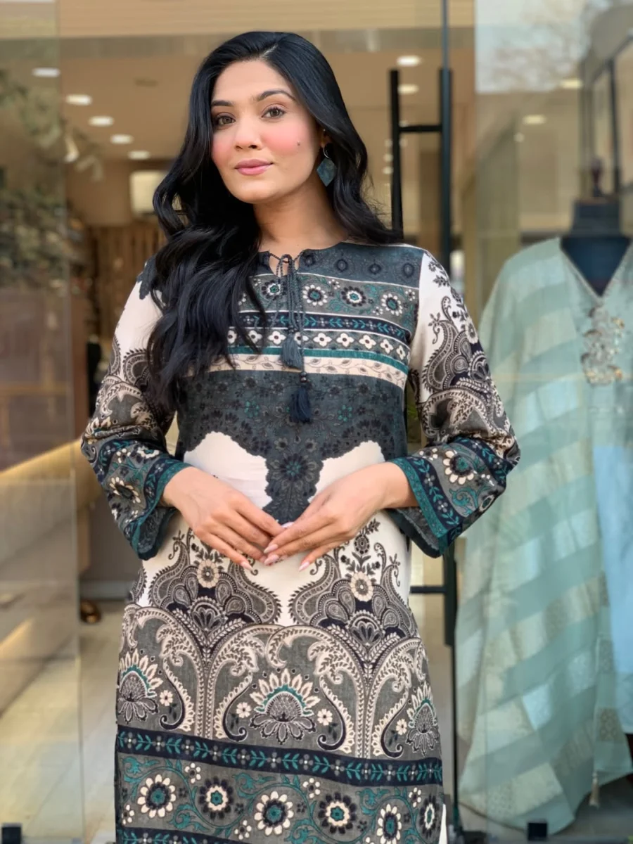TRENDING RAYON DIGITAL PRINT WORK CO-ORD SET BLACK DAILY WEAR WHOLESALE PRICE ETHNIC GARMENT (4)