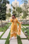 TRENDING ROMAN SILK EMBROIDERY WITH SCHIFLI LACE WORKTOP BOTTOM WITH DUPATTA FESTIVE WEAR WHOLESALE PRICE ETHNIC GARMENT (3)