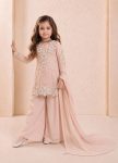10MODERN GEORGETTE EMBROIDERY 3 MM SEQUENCE WORK KID’S TOP PALAZZO WITH DUPATTA FESTIVE WEAR WHOLESALE PRICE ETHNIC GARMENT(20)