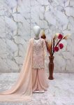 10MODERN GEORGETTE EMBROIDERY 3 MM SEQUENCE WORK KID’S TOP PALAZZO WITH DUPATTA FESTIVE WEAR WHOLESALE PRICE ETHNIC GARMENT(20)