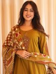 11RICH LOOK JAIPURI COTTON BAGRU PRINT AND MIRROR WORK TOP BOTTOM WITH DUPATTA FESTIVE WEAR WHOLESALE PRICE ETHNIC GARMENT (9)