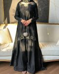 12DESIGNER NATURAL CREPE EMBROIDERY AND MOTI WORK TOP PATIYALA WITH DUPATTA FESTIVE WEAR WHOLESALE PRICE ETHNIC GARMENT (19)
