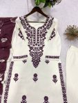 12MODERN RAYON SLUB EMBROIDERY WORK TOP PALAZZO WITH DUPATTA CASUAL WEAR WHOLESALE PRICE ETHNIC GARMENT (11)