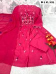 12NEW ARRIVAL COTTON EMBROIDERY WORK TOP BOTTOM WITH DUPATTA FESTIVE WEAR WHOLESALE PRICE ETHNIC GARMENT (23)