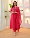 12NEW ARRIVAL COTTON EMBROIDERY WORK TOP BOTTOM WITH DUPATTA FESTIVE WEAR WHOLESALE PRICE ETHNIC GARMENT (23)