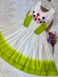 12RICH LOOK GEORGETTE EMBROIDERY WOOLEN THREAD WORK GOWN FESTIVE WEAR WHOLESALE PRICE ETHNIC GARMENT (28)