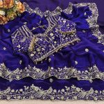 13DESIGNER SATIN SILK SEQUENCE AND ZARI EMBROIDERY WORK WITH CUTWORK BORDER SAREE WITH STITCHED BLOUSE WEDDING WEAR WHOLESALE PRICE ETHNIC GARMENT (18)