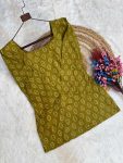 13FANCY COTTON BANDHEJ PRINT WORK TOP PATIYALA SET DAILY WEAR WHOLESALE PRICE ETHNIC GARMENT (18)