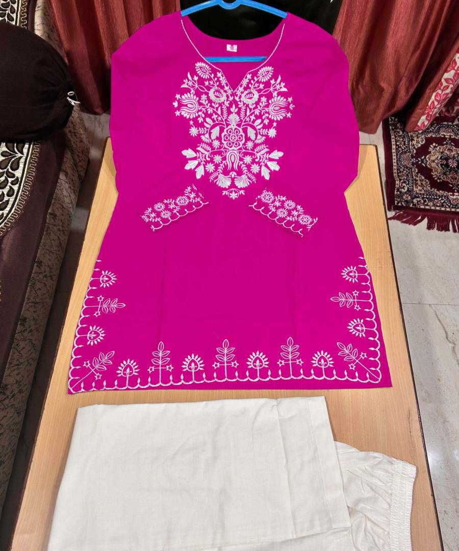 13MODERN RAYON EMBROIDERY WORK TOP PALAZZO WITH DUPATTA OFFICE WEAR WHOLESALE PRICE ETHNIC GARMENT (6)